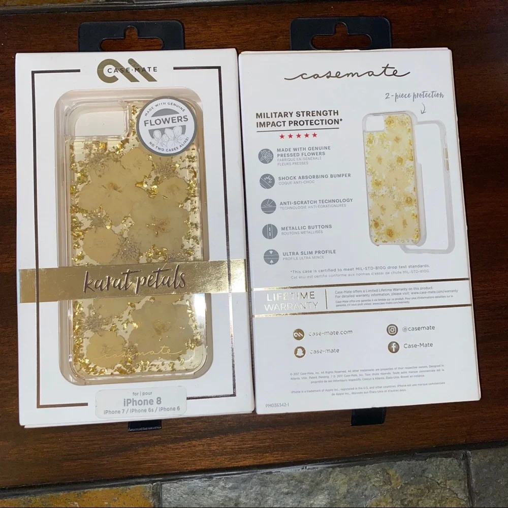 With Original Box CM CaseMate Karat Daisy Daisies Petals iPhone 6 7 8 Accessory